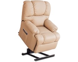 SnelShoppen - Astan Hogar AH-AR10100TP Relaxstoel met Auto-Hulpfunctie, Elektrische Helling, Massage en Thermotherapie, Luxe Personenlift, Comfortabel