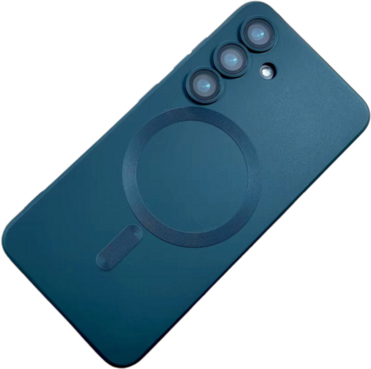 GREEN ON Lens Shield MagSafe TPU Case geschikt voor Galaxy S24 FE - Groen