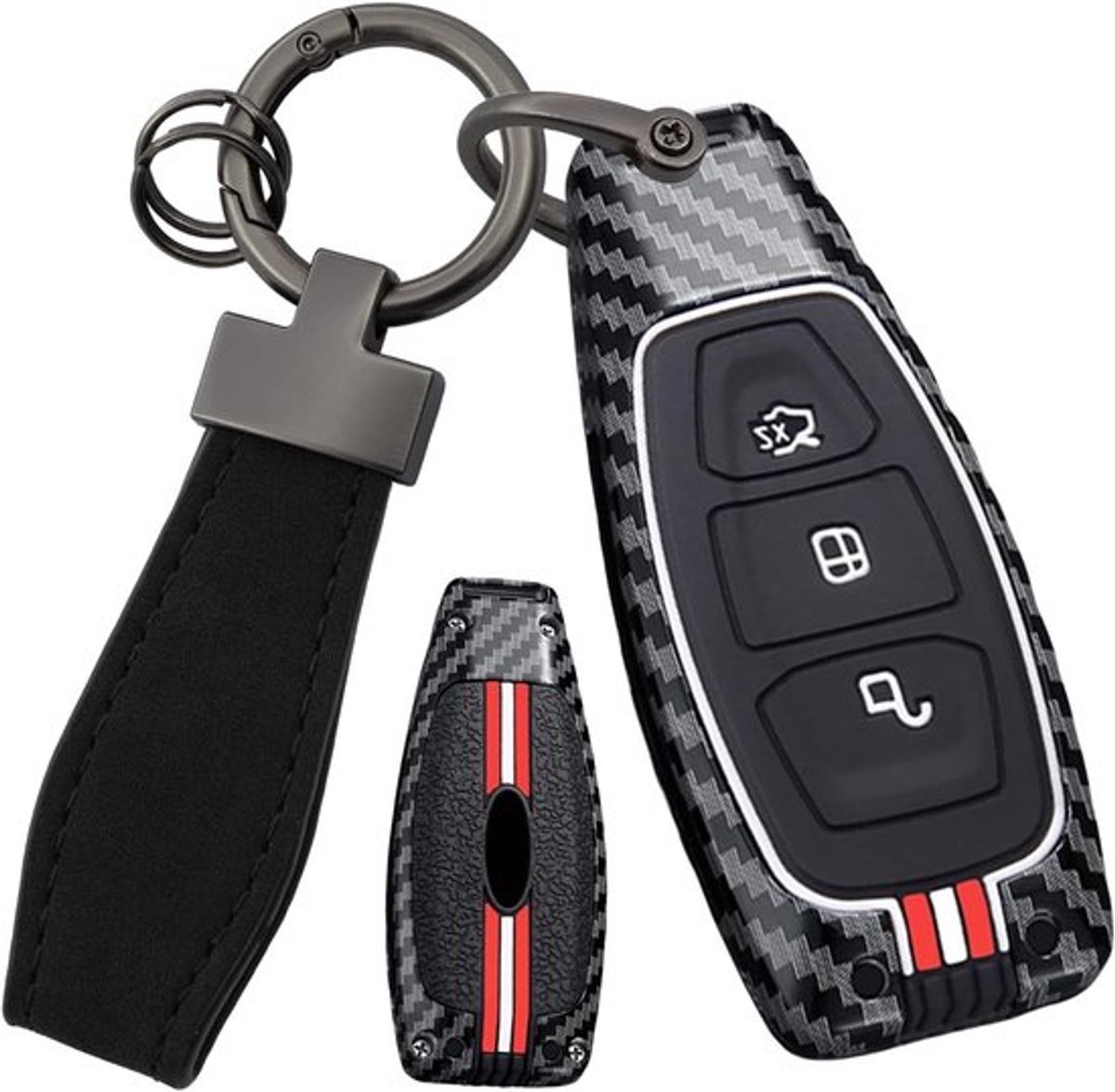Beschermende Sleutelcase met Afstandsbediening voor Auto's - Geschikt voor Puma ST, Fiesta, Kuga, Focus en Mondeo - Sleutelbescherming en Sleutelhanger Accessoire