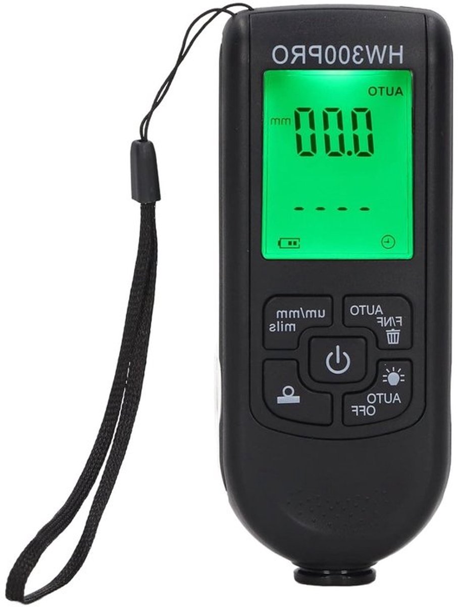 Dikte Meter voor Coating, Verf Dikte Meter met Draagbare Koord en Automatische Uitschakeling voor Gebruikte Auto's, Precisie Meetinstrument voor Autoliefhebbers en Verfprofessionals