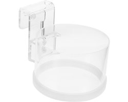Kleine aquarium voederring van acryl met bevestigingsschroef voor vlokken en drijvend voer, decoratief en praktisch voor aquaria en vissenvoer