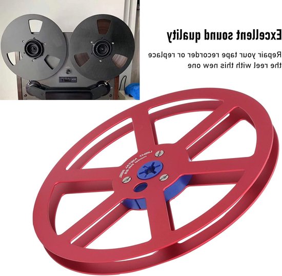 7 Inch Aluminium Metal Reel met 6 Gaten en RVS Schroeven voor 1/4 Tape Decks, Ideale Vervanging voor Beschadigde Spoelen en Tape Accessoires — afbeelding 5