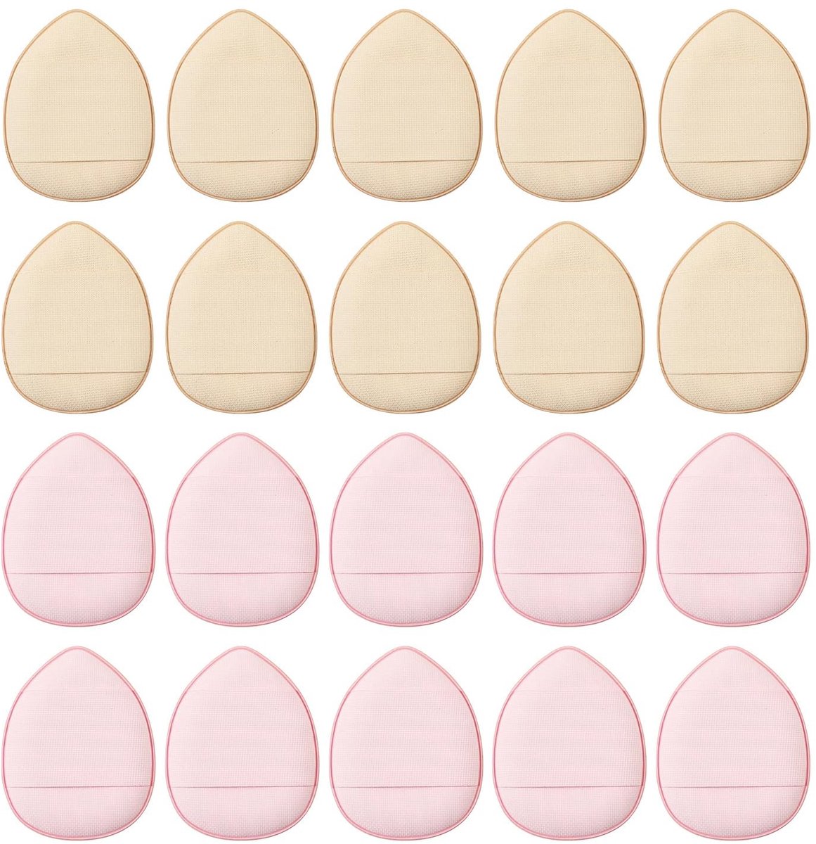 Dailygoods- Make-up Tools - 20 Stuks Mini Make-up Spons - Zachte Spons - Draagbare Beauty-accessoires - Compact Ontwerp - Geschikt voor Cosmetica