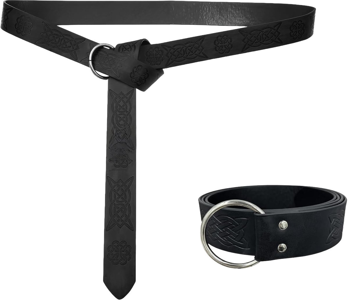 Dailygoods - Middeleeuwse riem voor Viking-piratenkostuum, lederen accessoires, uniseks