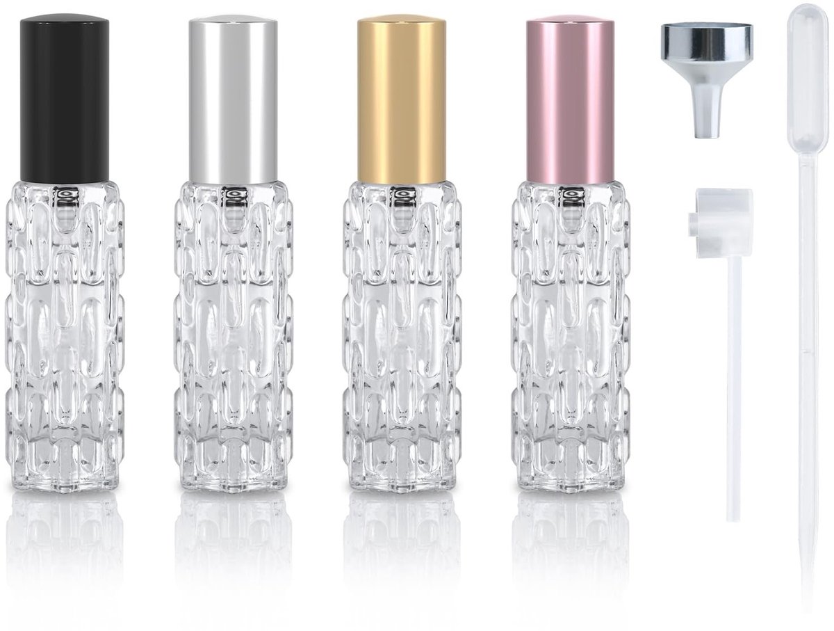 Dailygoods - 4 Stuks Reis Parfum Verstuiver - Draagbare Navulbare Flesjes