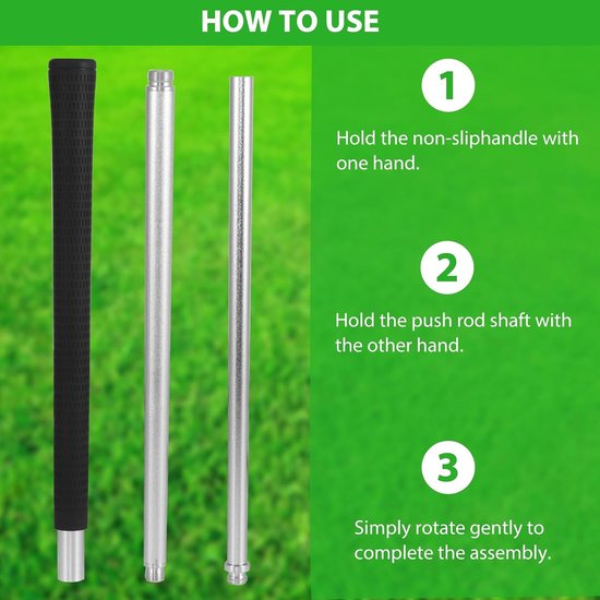 Indoor Mini Golf Set met Golf Putter, 2 Golf Clubs en PVC Draagtas voor Golf Training en Cadeaus voor Mannen van Merkloos — afbeelding 4