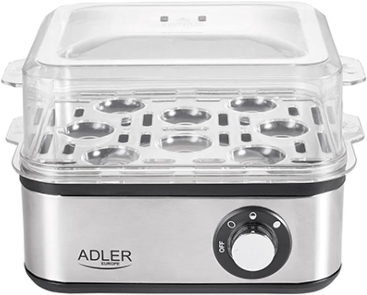SnelShoppen - Eierkoker 8 Eieren Koken - Zacht, Medium, Hard - Automatische Uitschakeling - Pocheer Inzetstuk - 500W - Keuken Accessoires voor Perfect