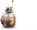 Droïde astromécano BB-8 LEGO, blanc avec des accents orange et une antenne.