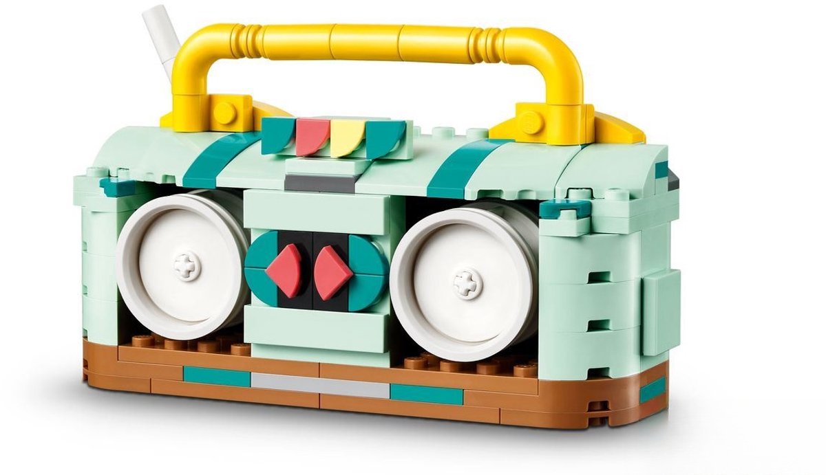 LEGO 31148 Creator 3in1 Retro rolschaats met Mini Skateboard en Gettoblaster Radio Speelgoed — afbeelding 9