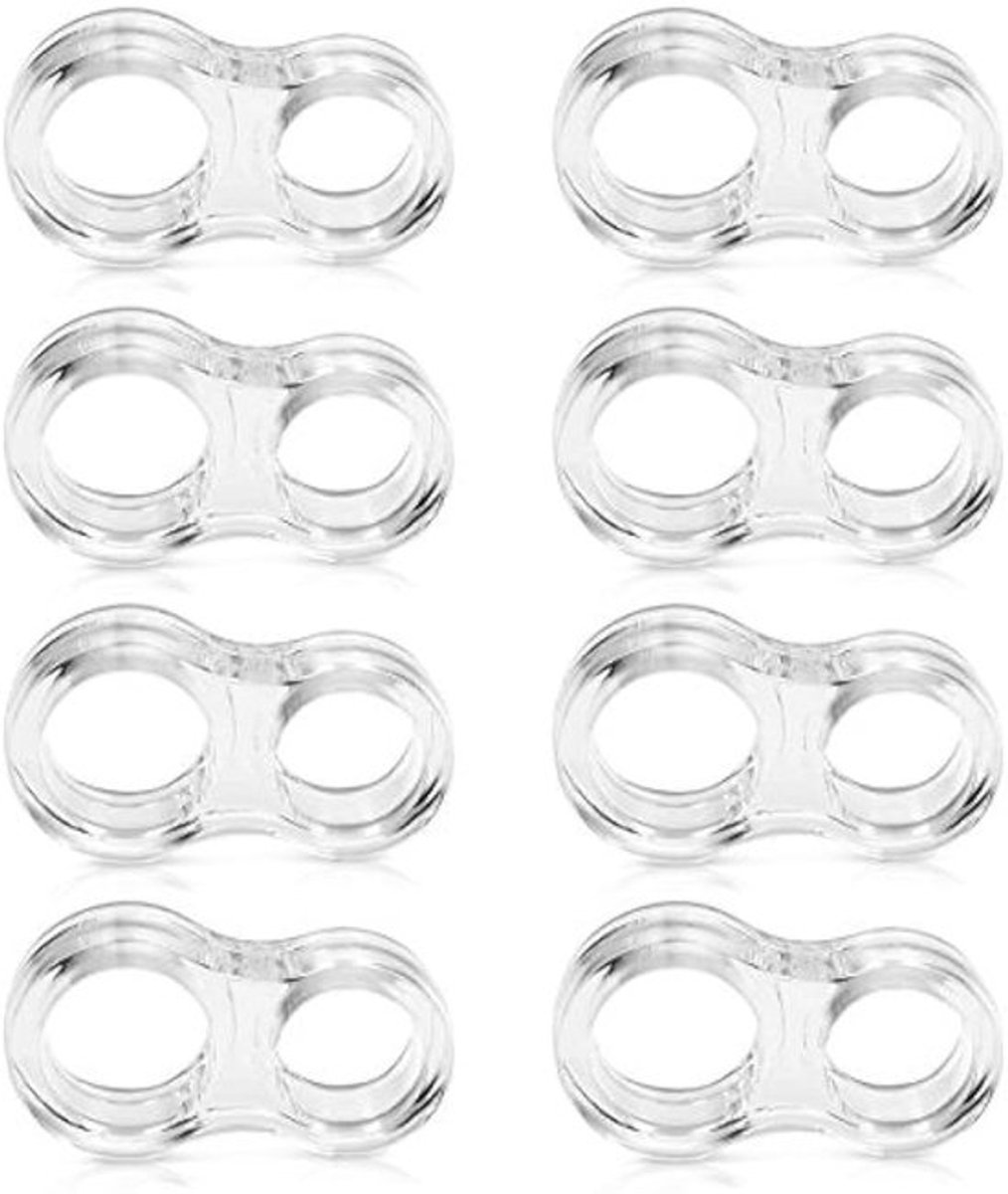 Deurkruk dempingspads - 6-pack - Transparante flexibele deurstoppers - Opschuifbare muurbeschermers voor deurklinken - Geen boren nodig voor deurklink dempingspads