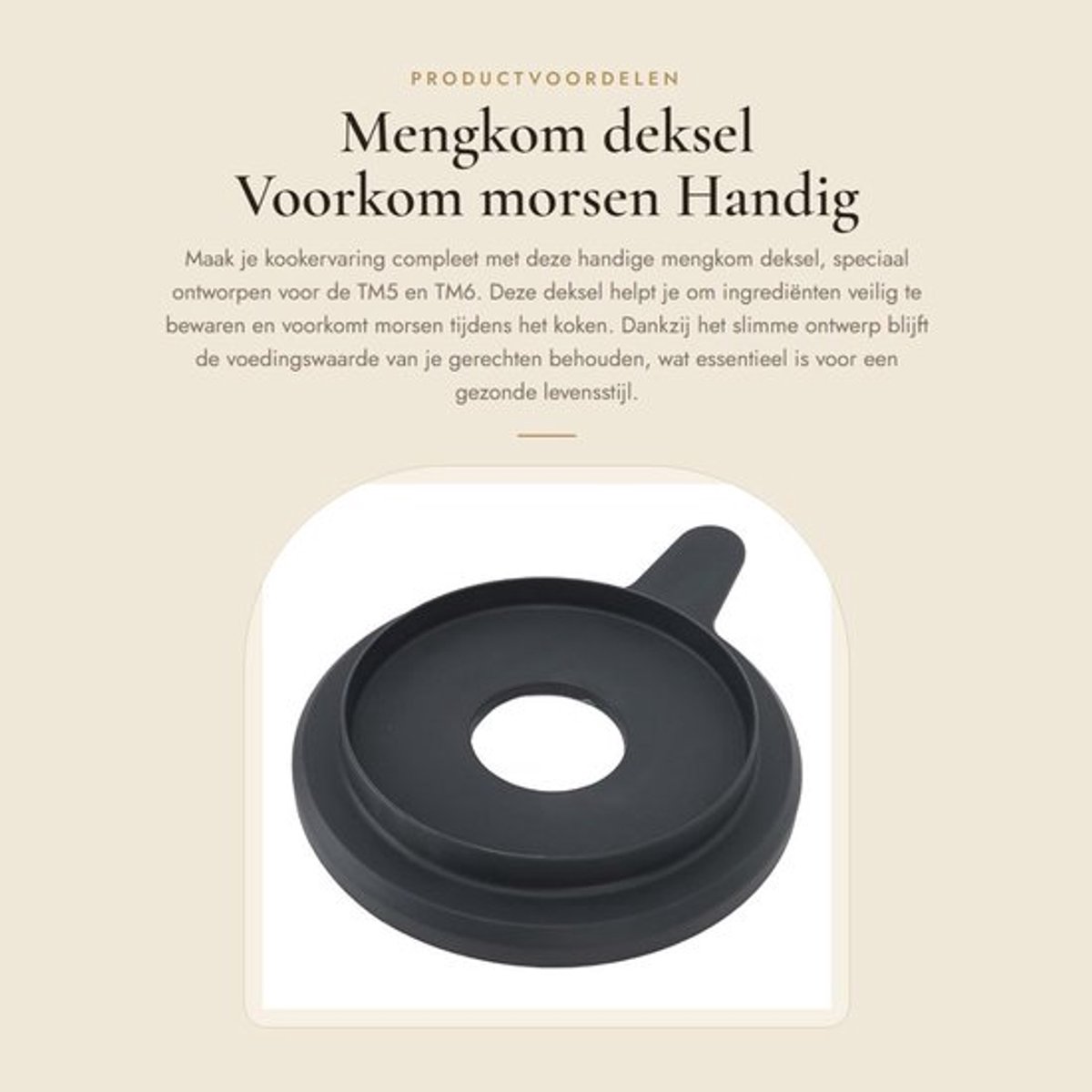 Mengkom Deksel - Duurzaam Nylon/Siliconen - Voeding Behouden - Morsen Voorkomen - Multifunctioneel - Geschikt voor Koken - Keuken Deksel