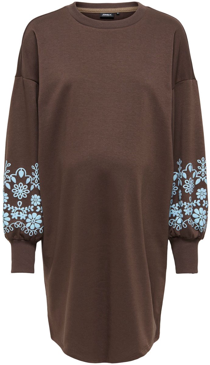 ONLY - OLMBROOKE L/S SHORT FLOWER DRESS SWT - Dames - Maxi jurken