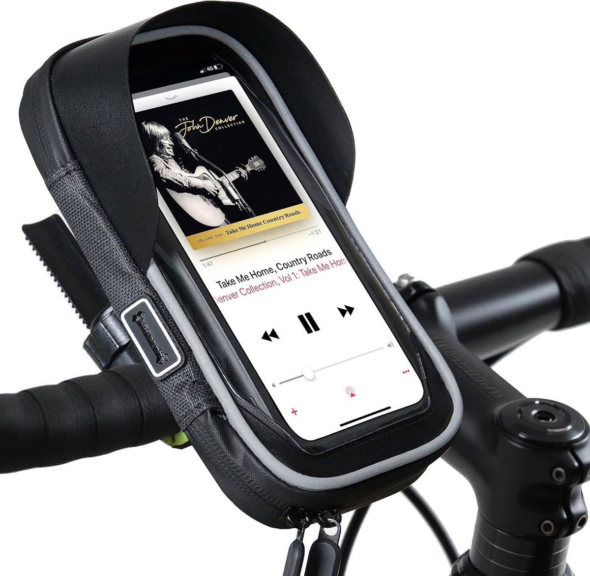 Telefoonhouder Fiets Fietstas Bike Phone Holder Bag Motor Telefoonhouder Stuurtas 360 Rotatie gevoelig Touchscreen voor Smartphone tot 6,4 inch