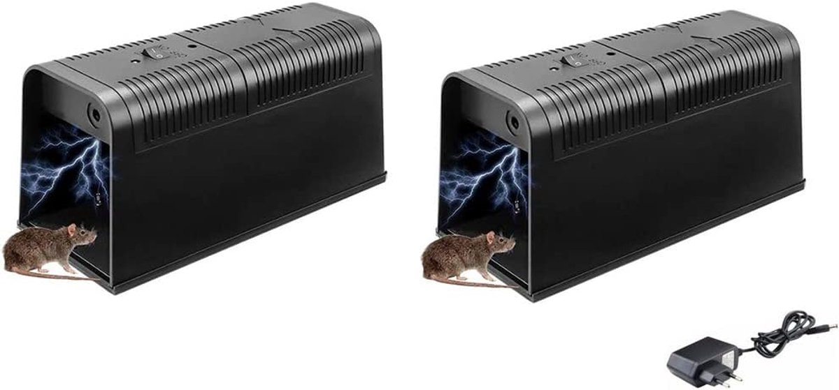 SnelShoppen - 2x Elektrische Muizenval - Herbruikbaar, Veilig voor Mens en Huisdieren, Hooggevoelig Detectiesysteem, Ideaal voor Thuis en Tuin
