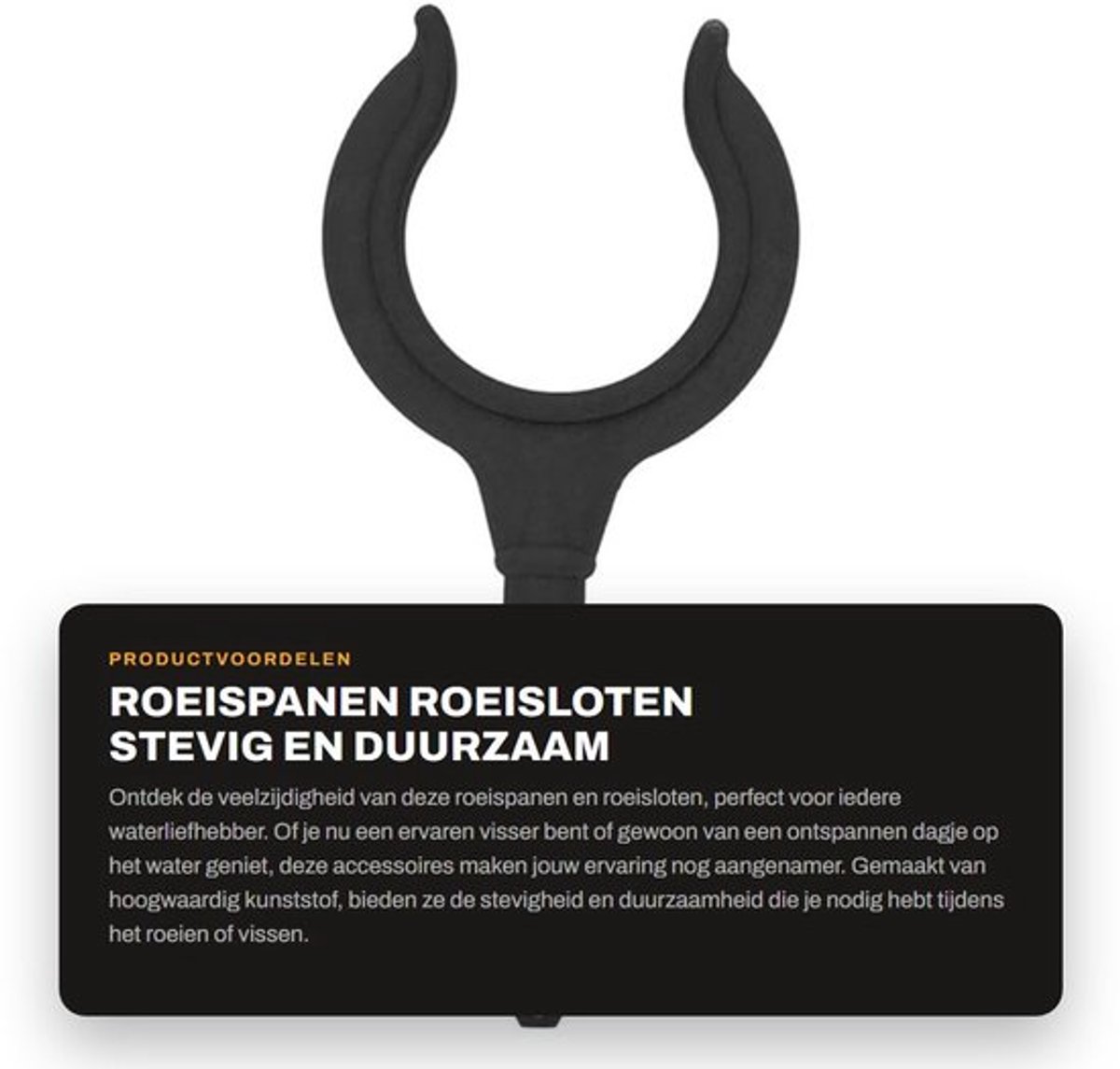 Roeisloten Stevig en Duurzaam - Roeispanhouder - Hengelbeugel - Lichtgewicht - Bootaccessoires - Geschikt voor Kajak en Rubberboot