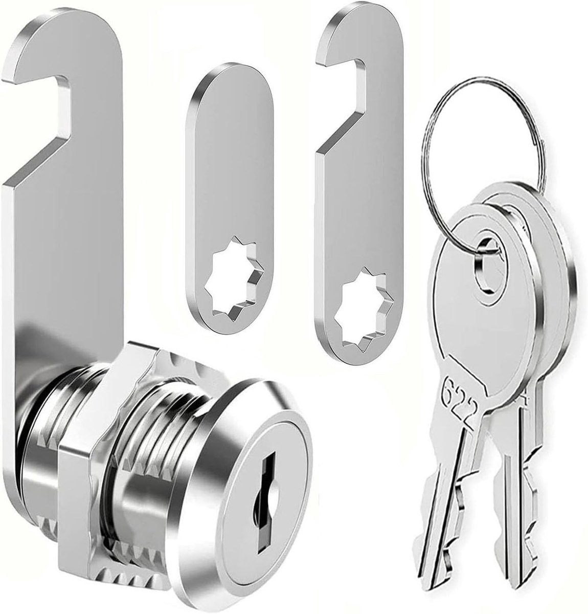 Veiligheidslock voor Meubels, Kastdeurslot, Ladeslot, Badkamerslot, Camlock, 16mm voor Optimalisatie en Bescherming van Jouw Interieur