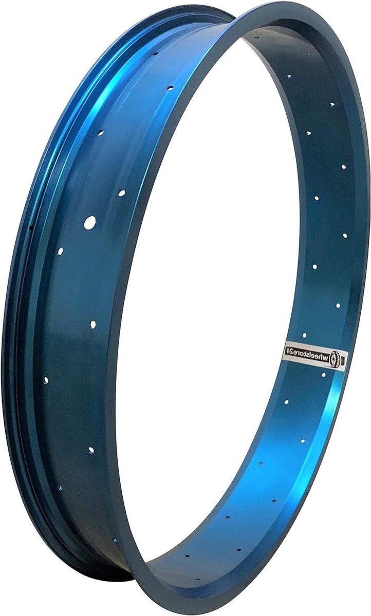 Fatbike Velg - Aluminium Wiel - Fiets Reparatie - Geanodiseerd Aluminium - 26 inch 80mm - Blauw