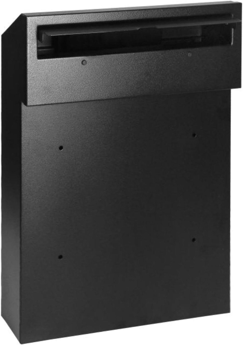 Hek brievenbus - Postbak buiten - Post ontvangen - Twee montage opties - 40x295x12 cm - Zwart