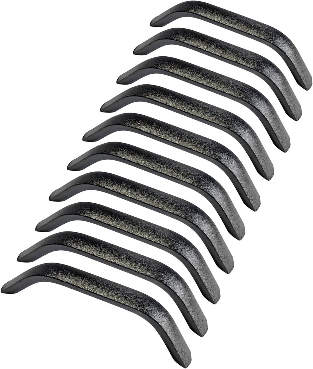 Arch Handgreep voor Kasten en Deuren in Keuken of Badkamer, 128 mm Gatafstand, 20 Stuks, Zwart, Modern Design en Duurzaam Materiaal