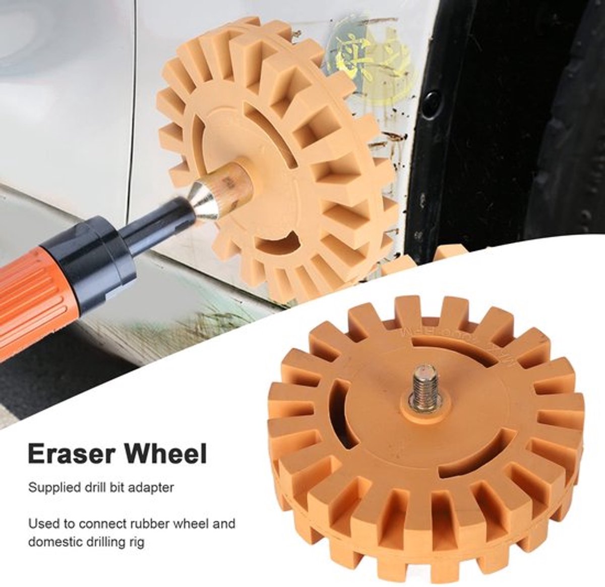 Rubber Stickerverwijderaar met 4-inch Wiel