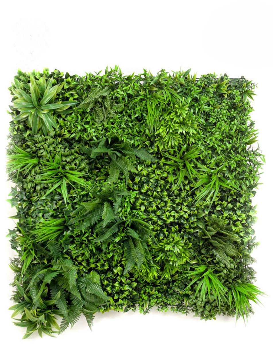 Emerald Kunst Plantenwand Forest UV 100x100cm - Kunstplant voor binnen Groen