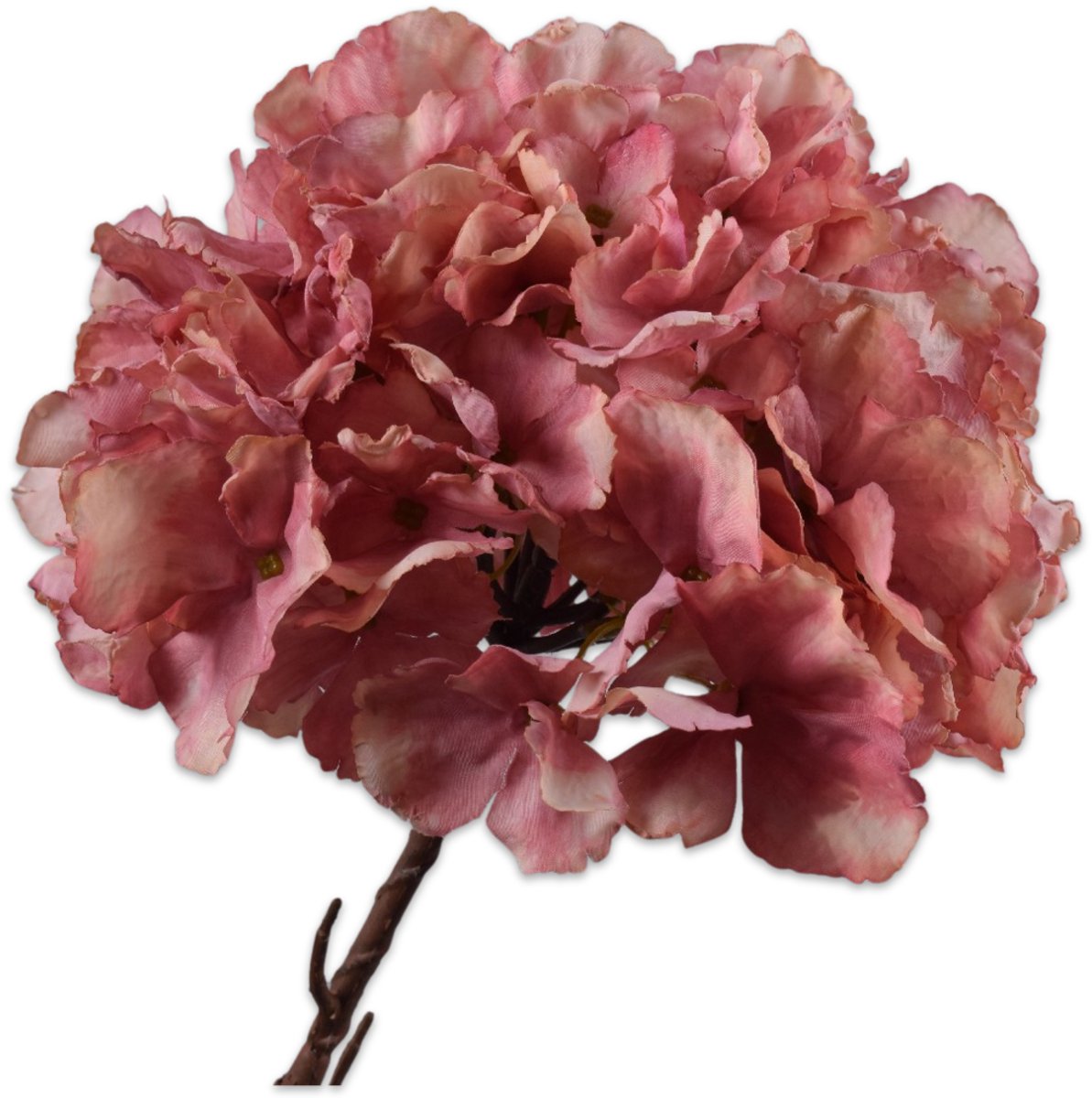 Silk-ka Kunstbloem-Zijden Bloem Hortensia Steel Roze 64 cm