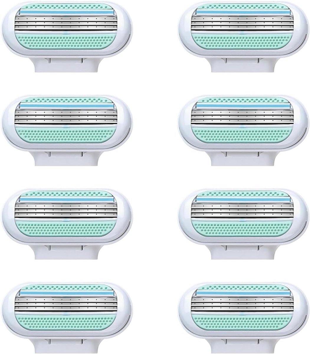 Vervangende Scheermesjes voor Vrouwen - 8 Stuks Deluxe Scheermesjes voor een Gladde Huid en Comfortabel Scheren
