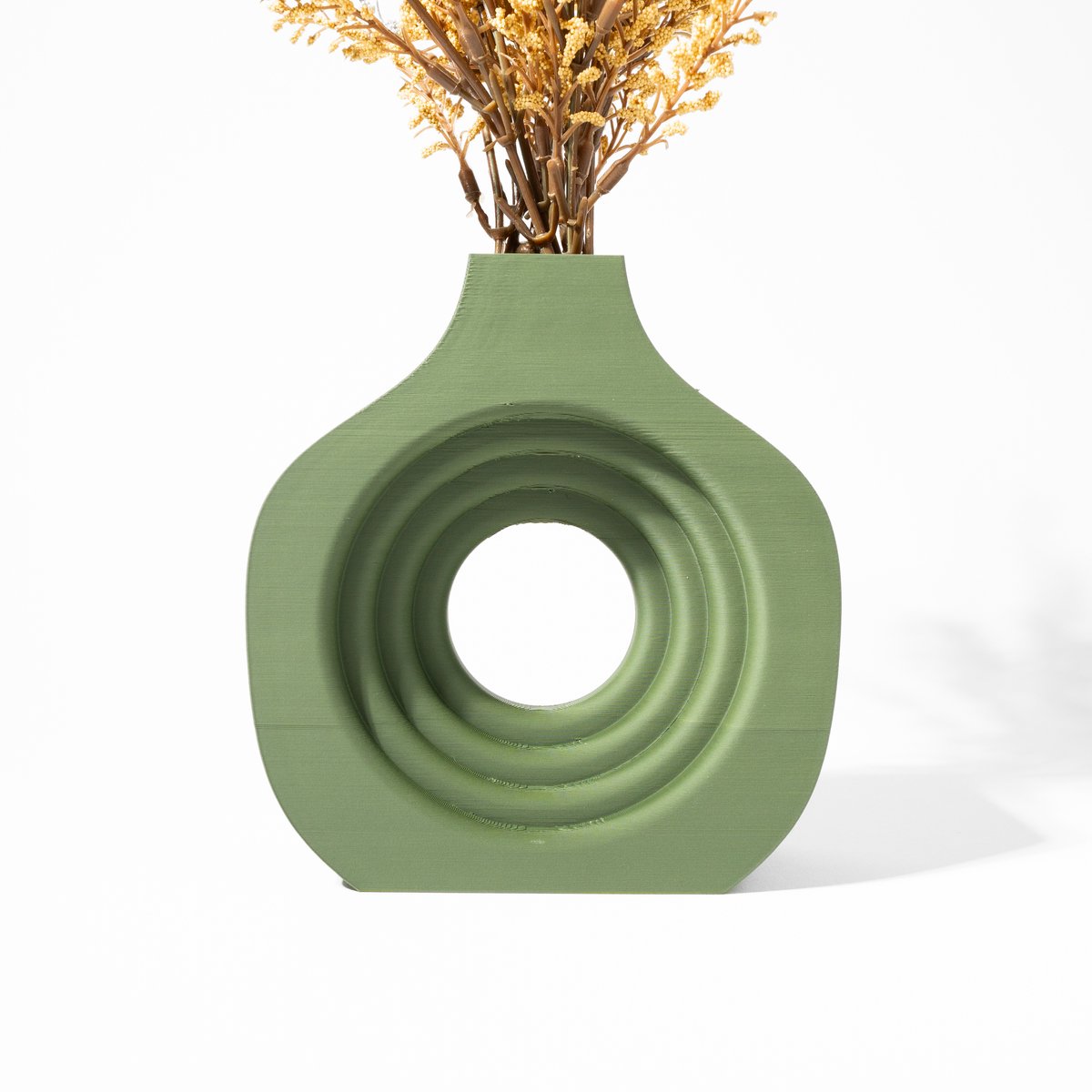 Skushy Vaas Artis - Geschikt voor Bouwbloemen - Japandi Designvaas voor Droogbloemen en Kunstbloemen - Sculpturale Decoratieve Vaas - Moderne Woondecoratie