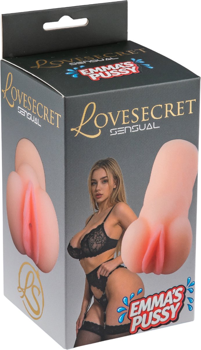 Lovesecret Sensual Emma’s Pussy – Pocket Pussy Masturbator – Huidkleurig – Handmatig Seksspeeltje voor Mannen