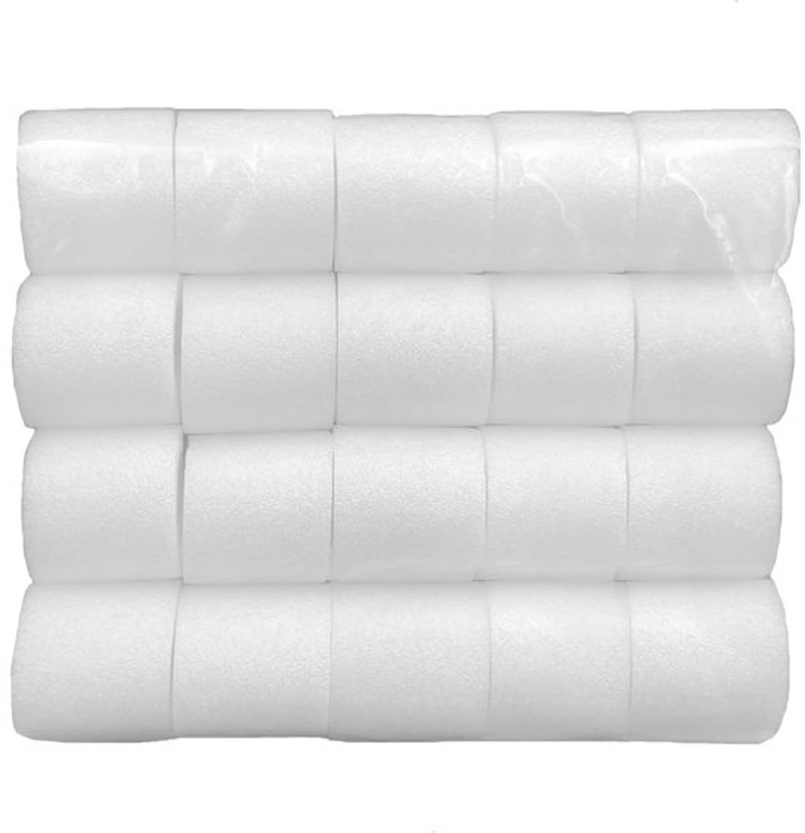 Gordijnafstandhouders 20 stuks - Schuimafstandhouders 4,8 cm - Geschikt voor ooggordijnen - Perfecte plooien - Voor palen tot 28 mm - Eenvoudige installatie - Gordijnhangers