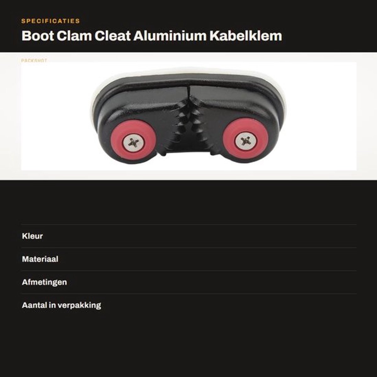 Touwklem Draagbaar en Lichtgewicht - Aluminium - Slijtvaste Nokkentand - Snelle Toegang - Voor Zeilboot/Kano/Kajak - Eenvoudig te Installeren - Cam Cleat
