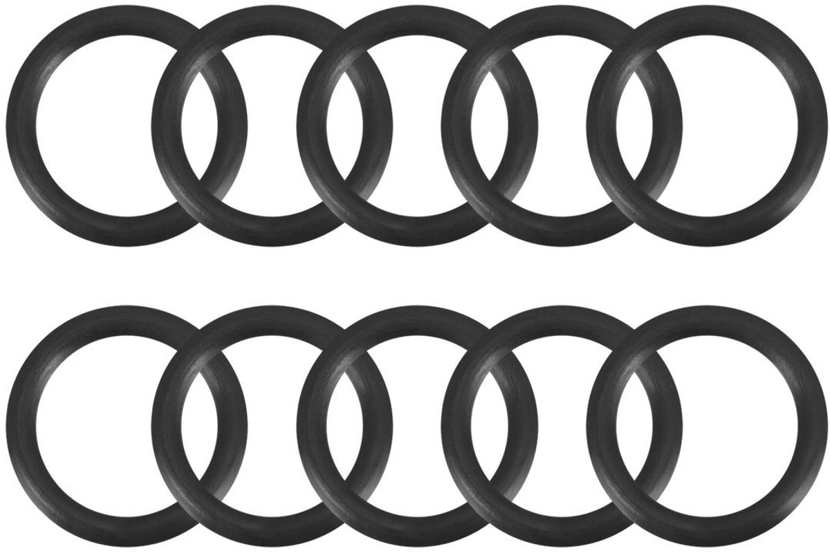 SnelShoppen - 12 Stuks O-ringen Nitrile Rubber 7mm x 11mm x 2mm Sealing Ringen Buitendiameter 17mm, Temperatuurbereik -20°C tot 100°C