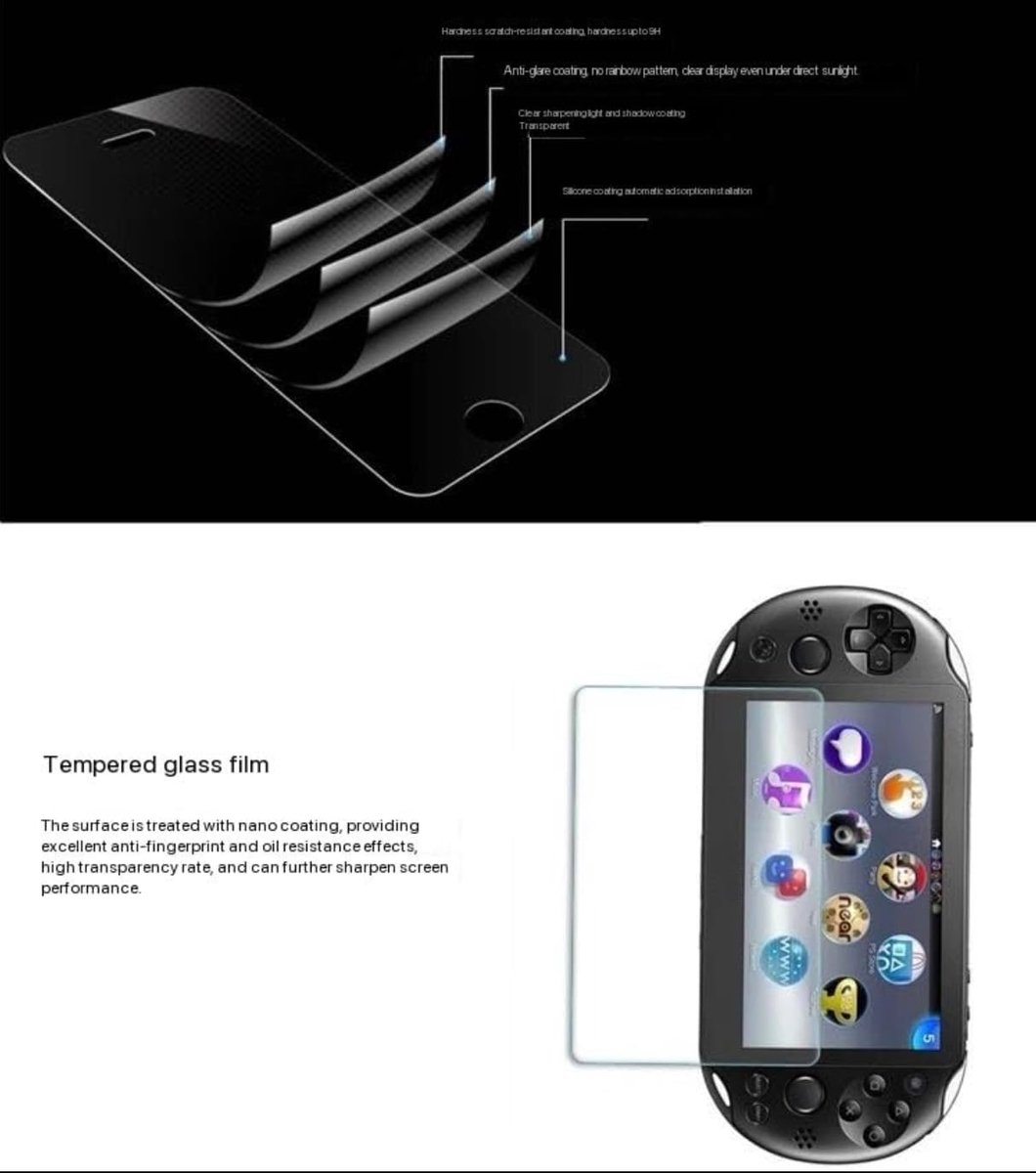 SnelShoppen - 2 Pack Screen Protector HD Krassenbestendige Beschermfolie voor PSP 2000/3000 - Water- en Vingerafdrukbestendig