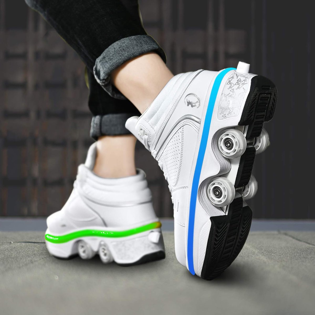SnelShoppen Rolschaatsen Inline Skateschoenen Verstelbaar voor Meisjes Schoenen met Wieltjes Perfect voor Feest en Buiten Spelen
