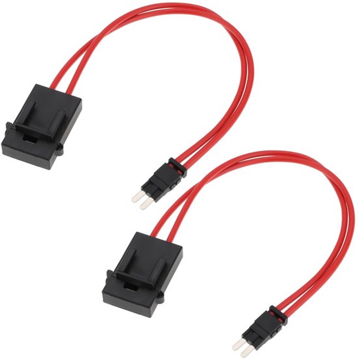 Micro Fuse Holder - 32V 5A - Duurzaam en betrouwbaar - 16AWG kabel - Voor auto - Geschikt voor diverse voertuigen - 2x set