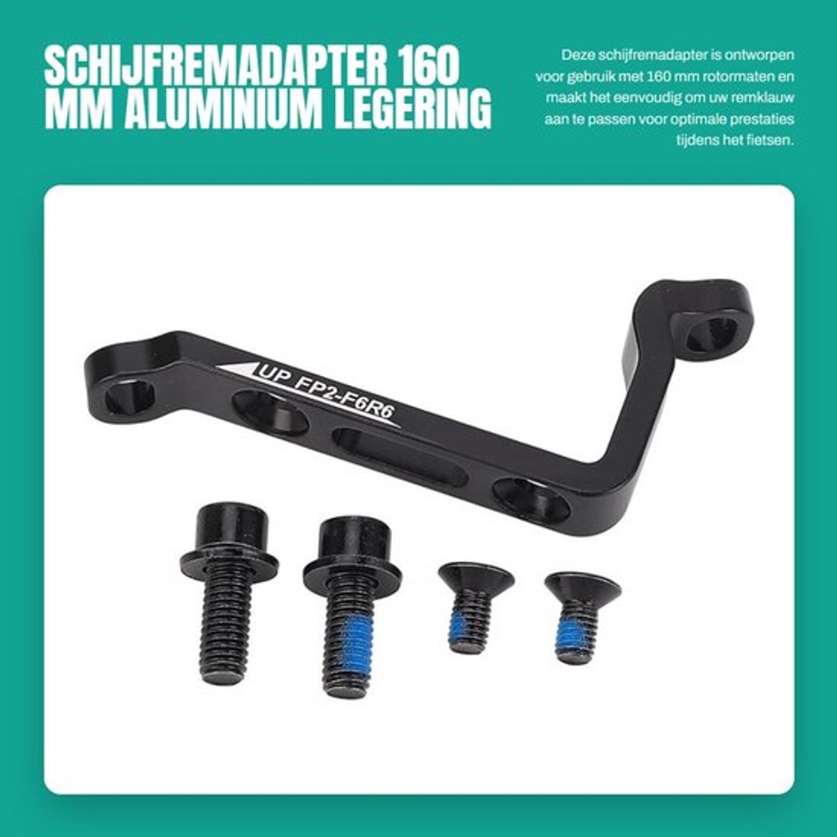 Schijfremadapter 160 Mm Aluminium Legering voor Fietsen