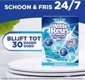 Witte Reus toiletblokken 'Oceaan' gaan tot 30 dagen mee en zorgen voor 24/7 frisheid en vuilbescherming.