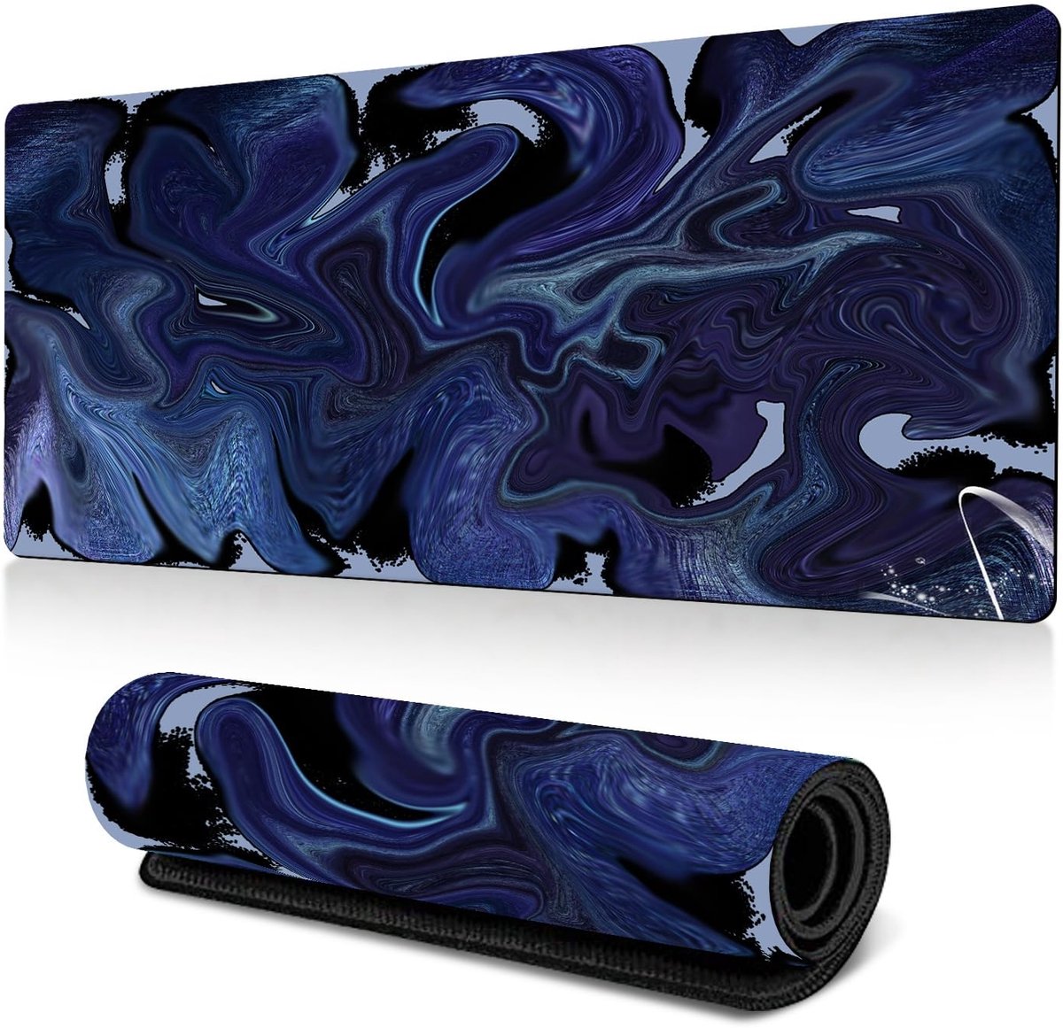 SnelShoppen - Tech Stor3 Muismat XXL Fantasy Blauw Gaming Muismat 90 x 40 cm met Antislip Rubberen Basis, Klevend en Glad, Geschikt voor Elke Muis, To