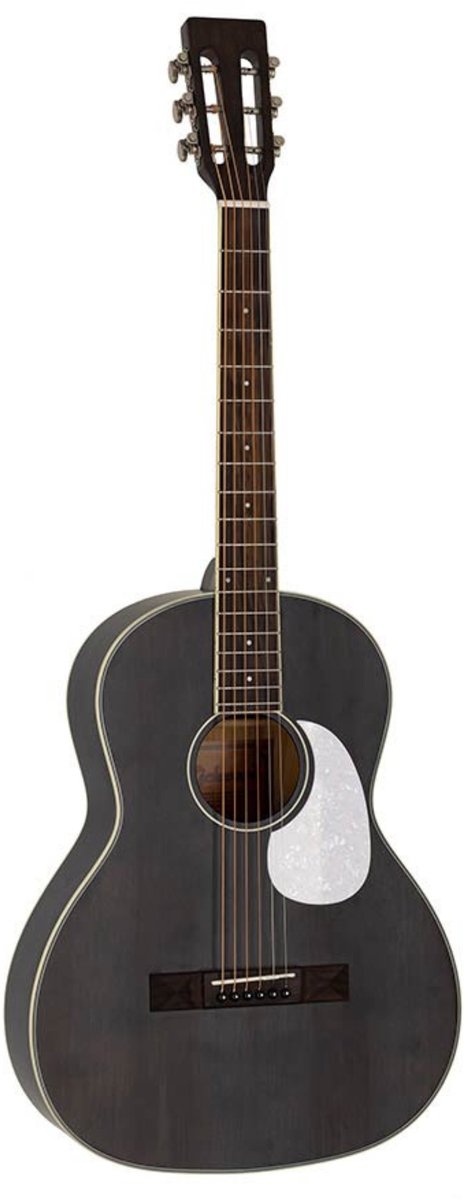 Richwood HSP-35-MBK Heritage Series Parlor massief ceder bovenblad mat zwart