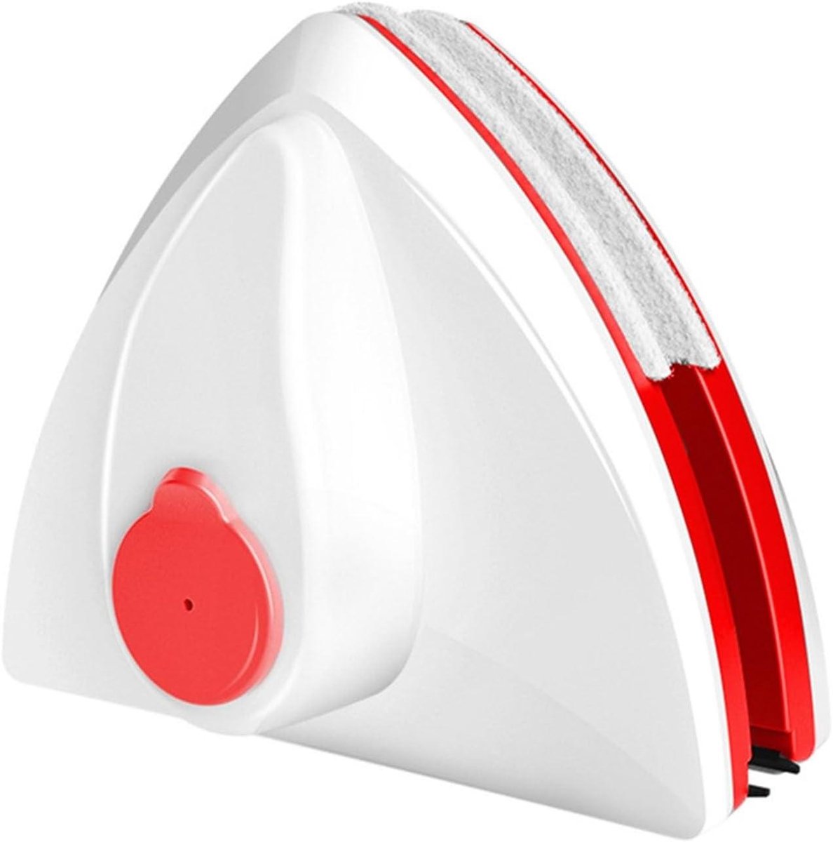 Magnetische Glasreiniger - Dubbelzijdig Ramenwassen - Ramen Schoonmaken - Veiligheidstouw Ingebouwd - 8-15mm Glasdikte - Rood