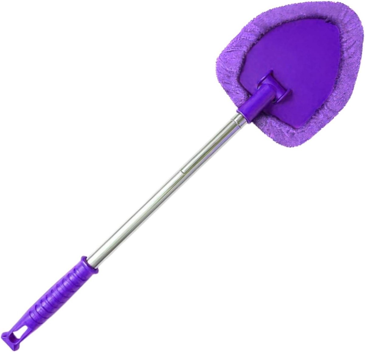 Ruitenreiniger Binnenkant - Auto Glas Tool - Auto Onderhoud - Verstelbare Telescoopsteel - 45 cm - Paars