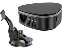 Auto Verwarmer - Ruit Ontdooier - Veilig Rijden - Verstelbare Luchtstroom - 12x12x5 cm - Zwart