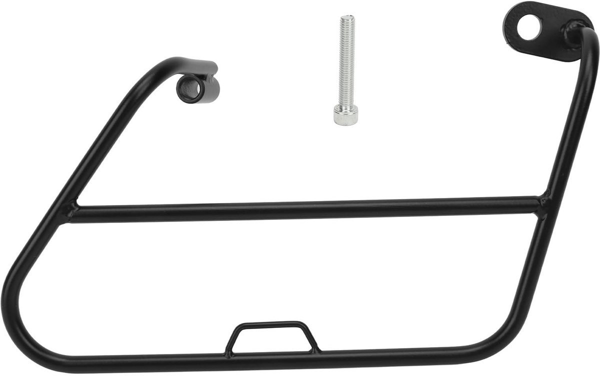 Dailygoods- Zijbagagedrager Metalen - Praktische Opslag - Eenvoudige Installatie - Zwarte Coating - Elegant Ontwerp - Geschikt voor Moto Super Cub C125 2019-2023 - Bagagerek
