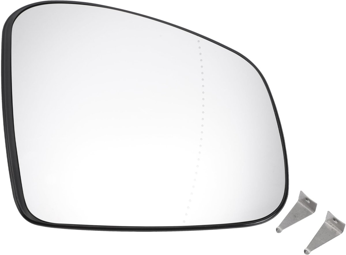 Dailygoods - Auto Buitenspiegelglas Rechts - Vervanging - Verwarmd - Wit - Aspherisch - Geschikt voor Renault Twingo - 2014-2020