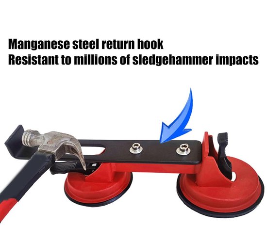 Laminaat Vloer Reparatie Gereedschap - Zuignap Vloer Grijper - Vloeren Herstellen - Verstelbare Hoek - 2.2 kg - Niet gespecificeerd — afbeelding 3