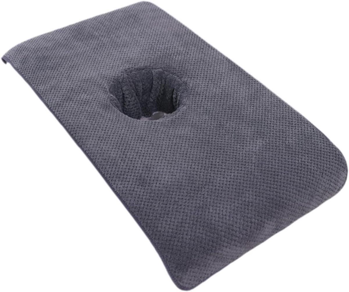 Massagebank Laken - Spa Tafelhoes - Hygiënisch Werken - Met Gezichtsgat - 40x80 cm - Grijs