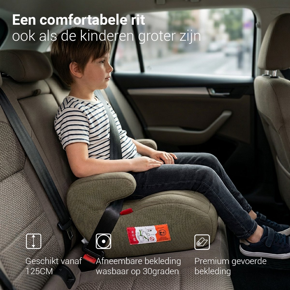 Novi Bobby Premium - Booster Autostoel - i-Size - Taupe – foto 2