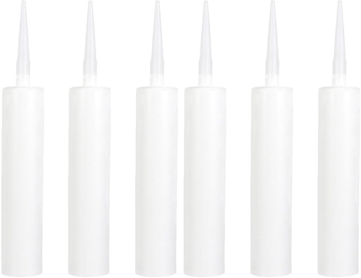 Dailygoods- Vacuüm Siliconen Patroon - 6 Stuks - Afdichtingsgereedschap - Lijm-applicatieflacons - Cementgereedschap - Eenvoudige toepassing - Kittoepassing
