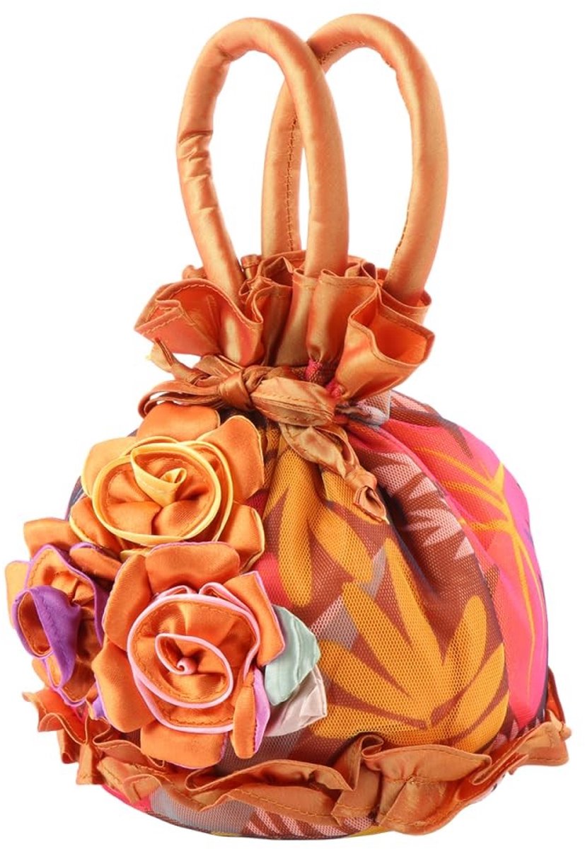 Dailygoods- Tote Bag Avond - Bloemenvorm - Handtas - Emmer Tas - Dames - Inclusief 1 x Avond Emmer Tas