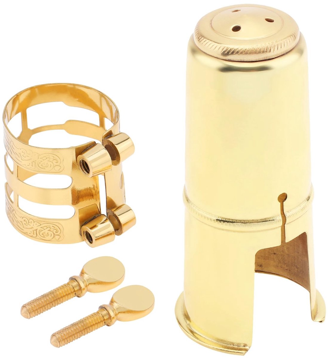 Dailygoods - Altsax - Saxofoon mondstuk - Hoogwaardige kwaliteit - Goud - Mondstukdop - Voor Alt-saxofoon - Geschikt voor saxofonisten